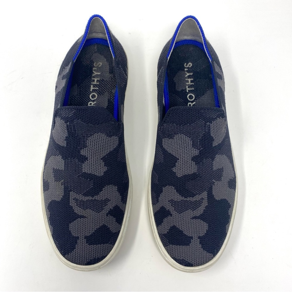 Rothy’s The Original Slip-On Sneaker in Grey Camo